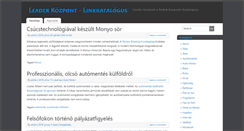 Desktop Screenshot of leaderkozpont.hu